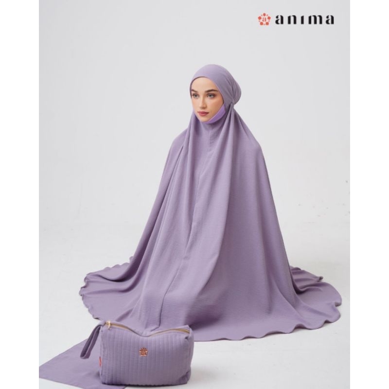 Mukena polos penutup dagu | Mukena Fatima by Anima