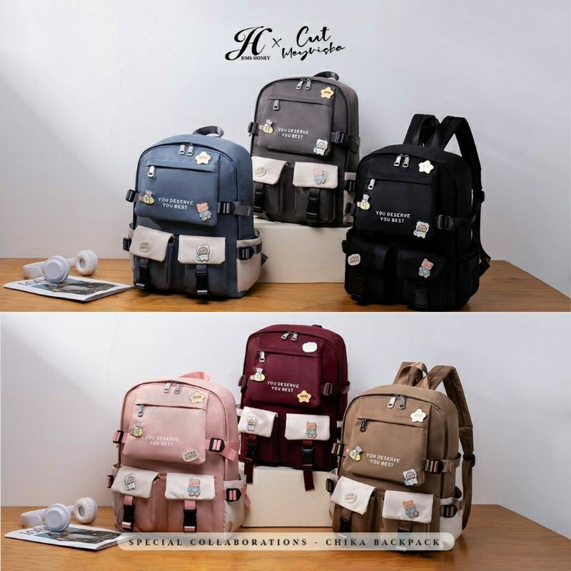 CHIKA BACKPACK JIMS HONEY ( NEW ARRIVAL ) ready stok siap kirim