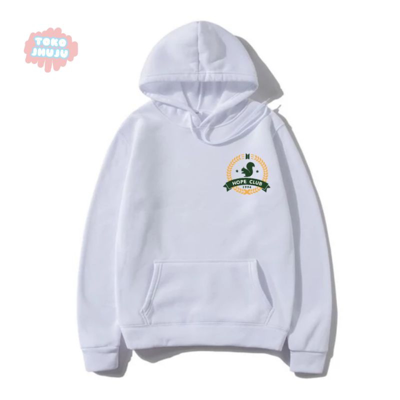 Hoodie Jumper J-Hope Run Bts 2023 Logo Kecil