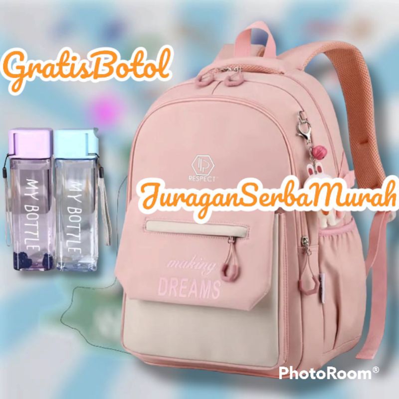 Termurah Tas Ransel Sekolah Perempuan Bacpack Korea SD SMP