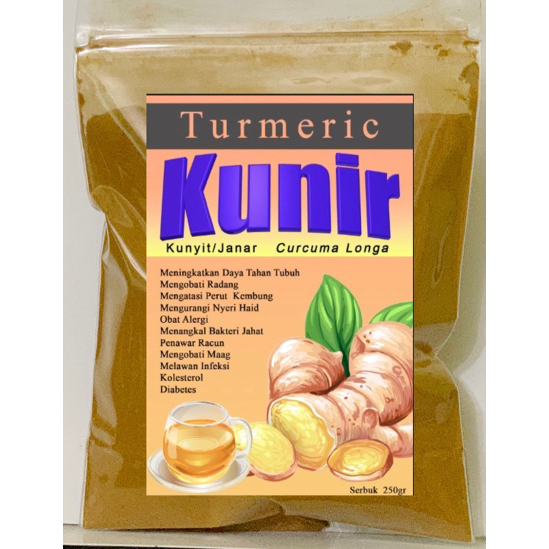 

Kunyit Kunir Janar Turmeric 250gr