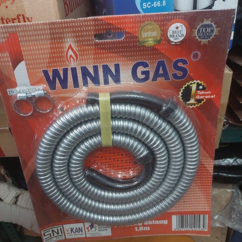 Selang gas winn gas - selang kompor gas - selang gas sni