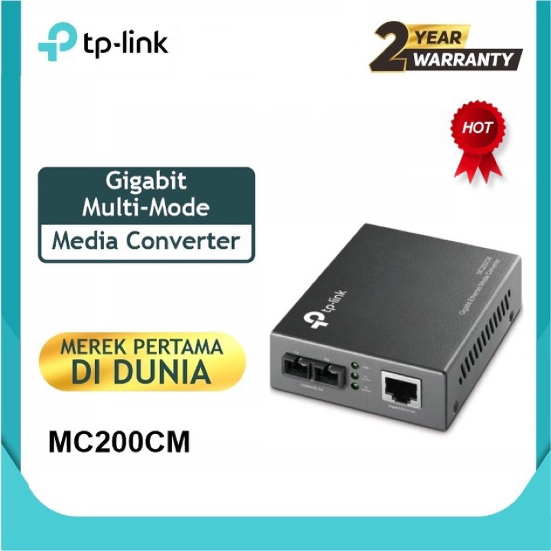 Original TP-LINK MC200CM Gigabit Multi-Mode Media Converter