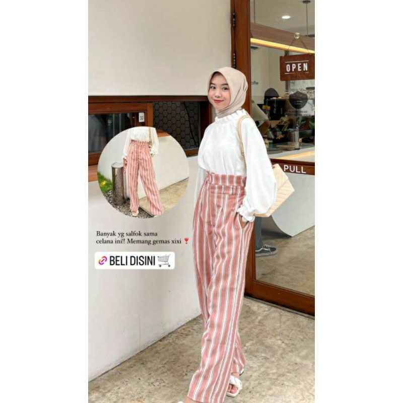 MOANA SET WARNA REDBROWN ONESET PREMIUM SETELAN WANITA