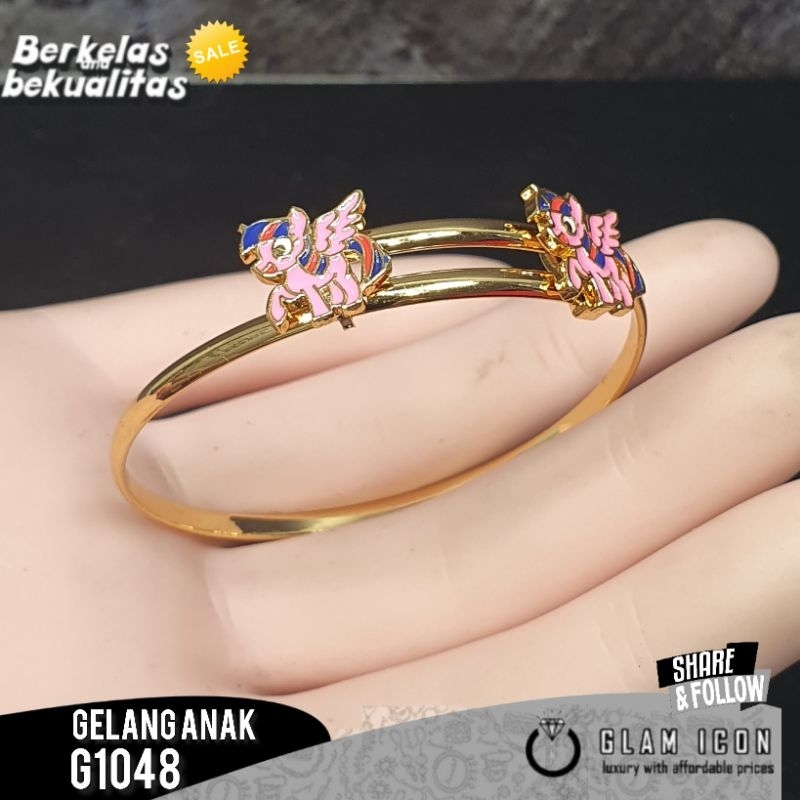 Gelang anak bangle motif karakter pegasus pinky G1048