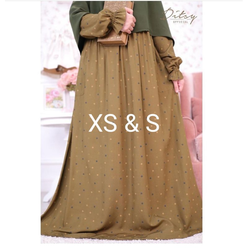 Ditsy Edisi Maret 2023 Evra Olive XS dan S