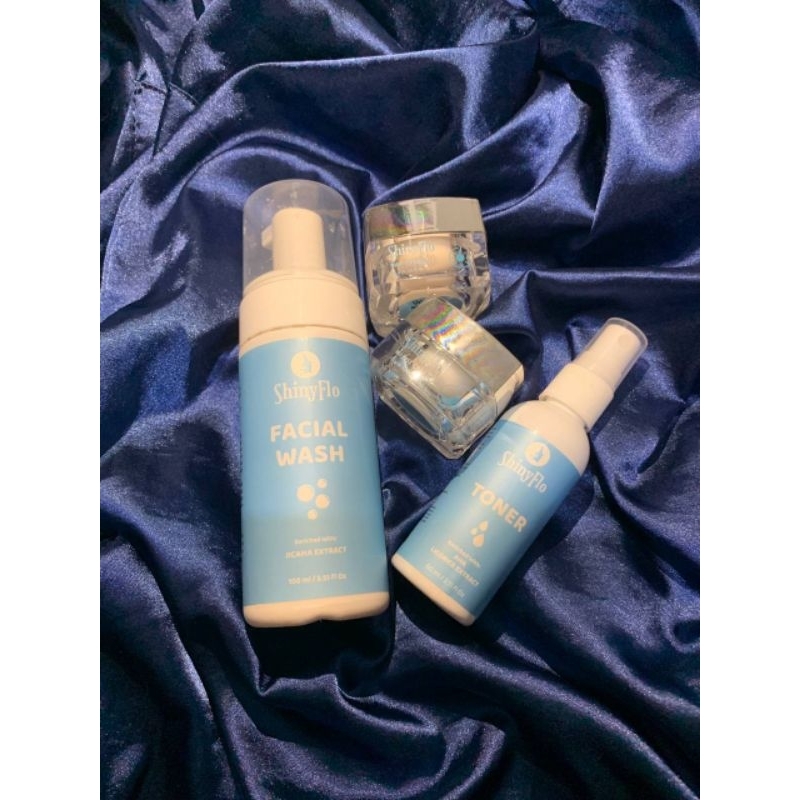 Shiny Flo Paket Wajah Skincare Brightening ORIGINAL 100%