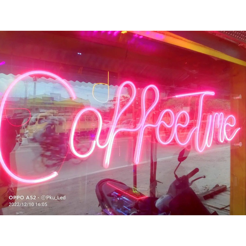 Neon Sign Flex Custom, Neon Flex Custom, Neonsign huruf, Lampu hias, Lampu Cafe, Custom Nama