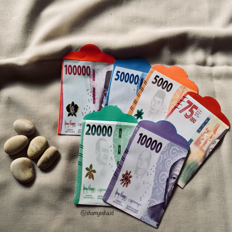 

[SIAP KIRIM] 10pcs Amplop Lebaran Medium Motif Uang / Amplop Lebaran Idul Fitri / Amplop THR Lebaran 2024