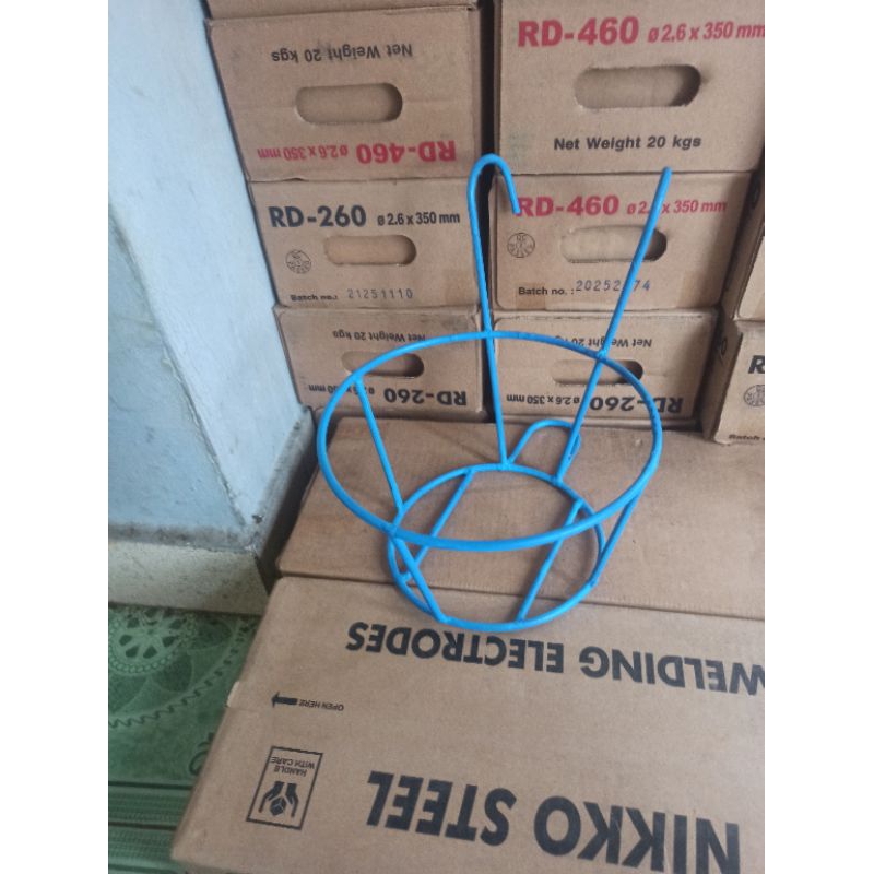 [BUKAN BAHAN KAWAT] RAK BALKON DIAMETER 20CM / Gantungan Pot Bunga Besi SNI/ Rak Balkon Minimalis / Rak Pot Bunga pagar balkon