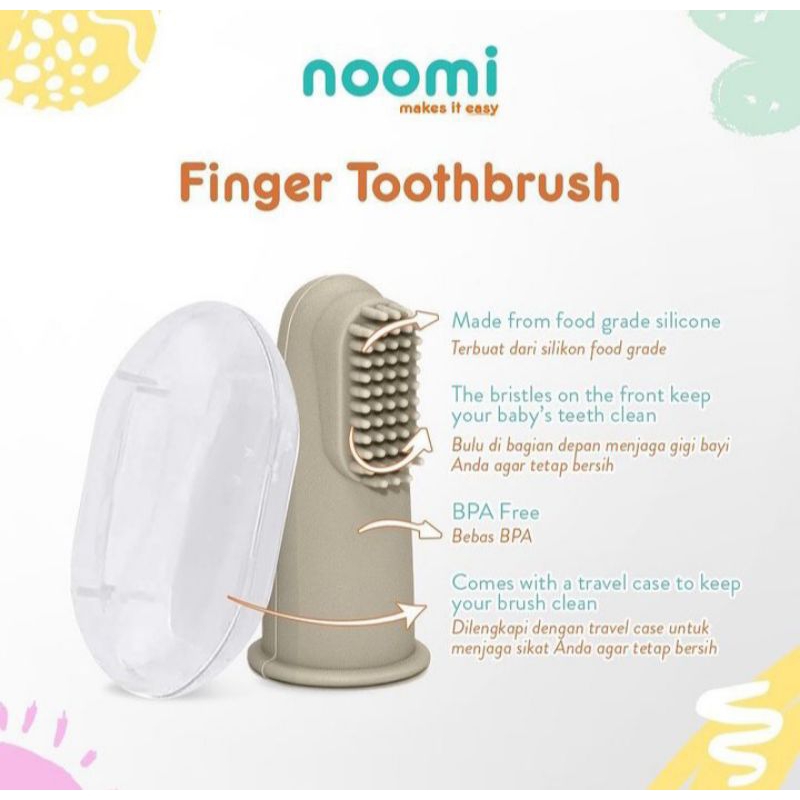 FINGER TOOTHBRUSH ( SIKAT LIDAH ) NOOMI