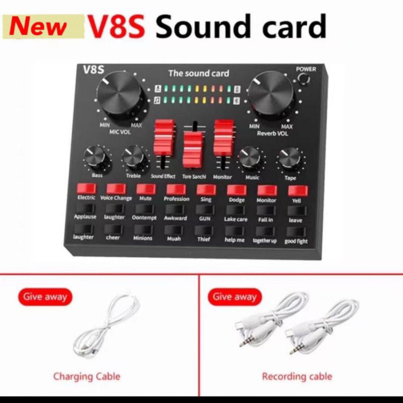 Soundcard V8 &amp; V8S Mixer Audio usb External