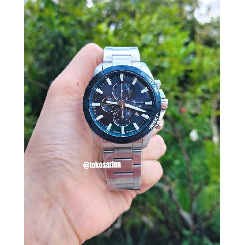 Alexandre Christie Original AC 6669 MC Rantai Chrono Untuk Pria