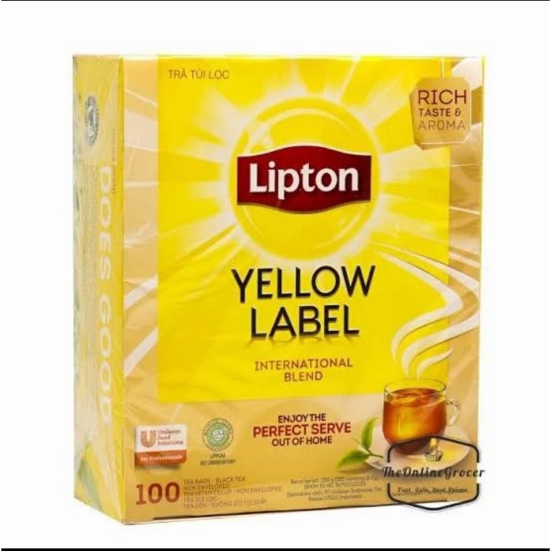 

Lipton yellow label tea 100's