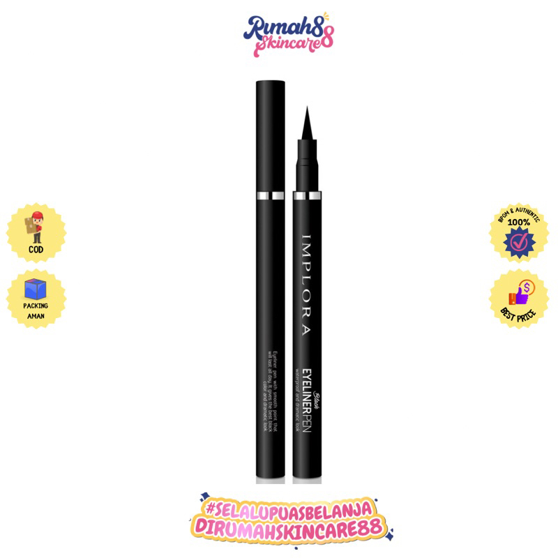 IMPLORA Eyeliner Pen Ujung Lancip Black Waterproff