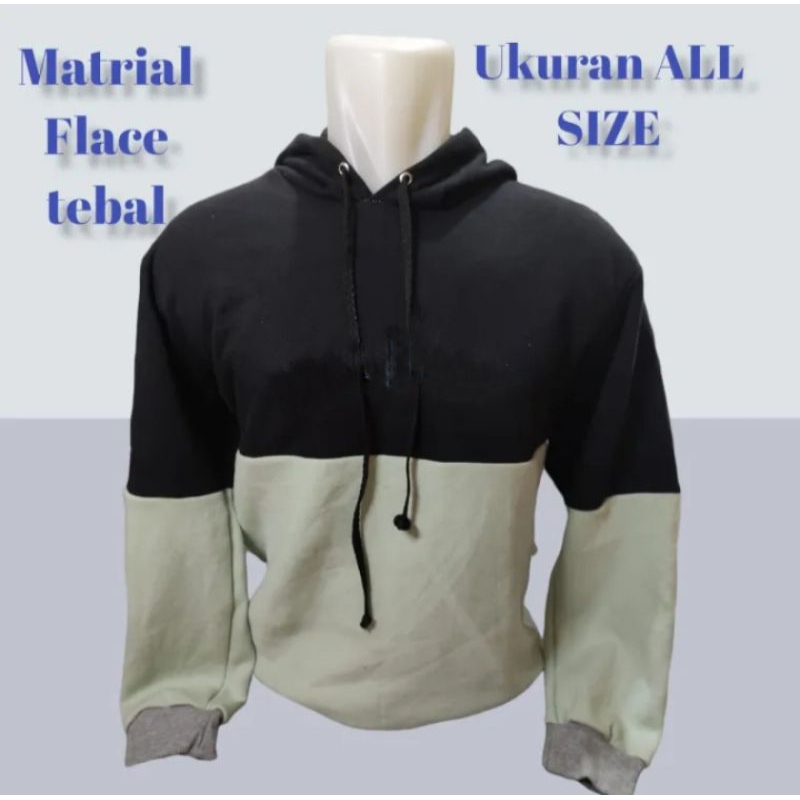 sweater hodie kombinasi sambung