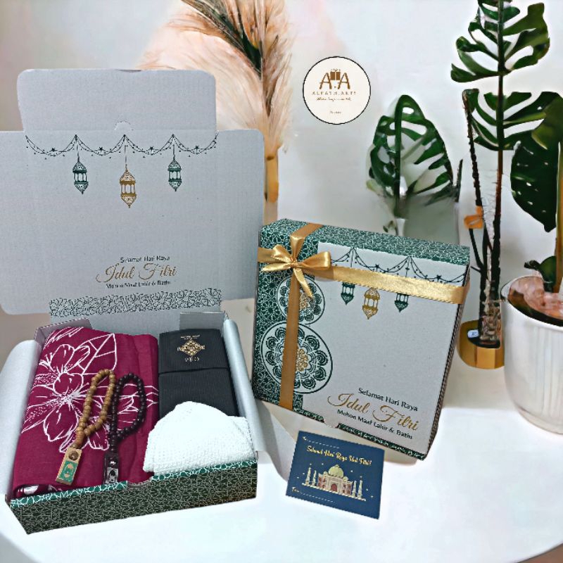 Hampers couple mukena sarung wadimor / Hampers Idul Fitri 2025 / hampers lebaran