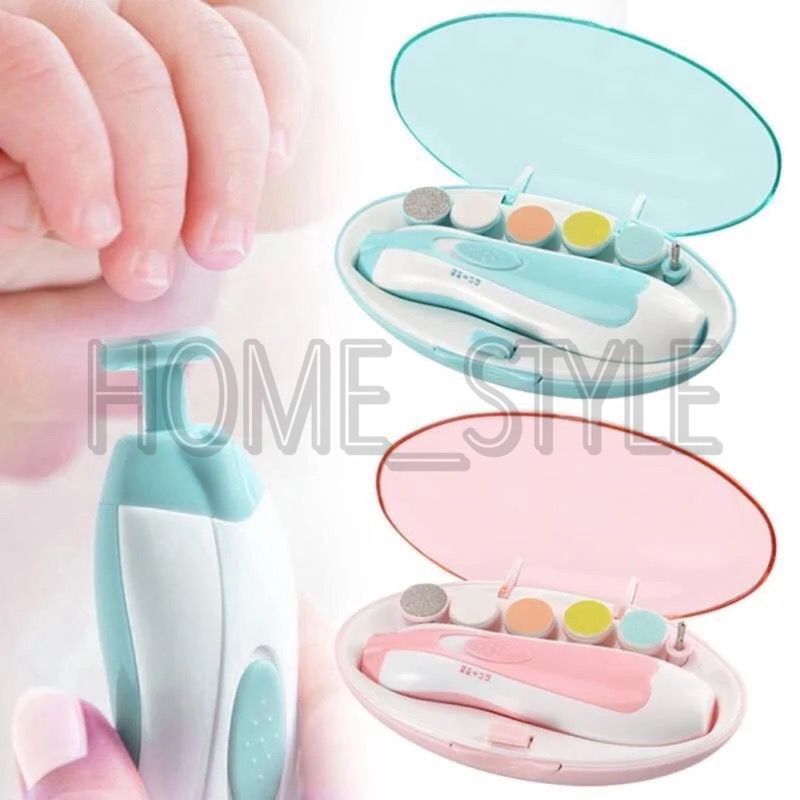 ALAT PERLENGKAPAN PEMOTONG KUKU BAYI / GUNTING KUKU BAYI ELEKTRIK / BABY NAIL TRIMMEE SET 6 IN 1 0159