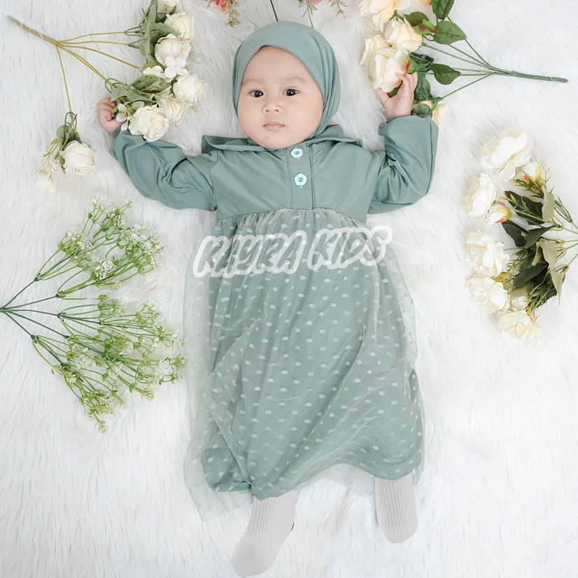 Gamis Bayi Perempuan 0-18 bulan Baju Anak Tutu Tileu Dot