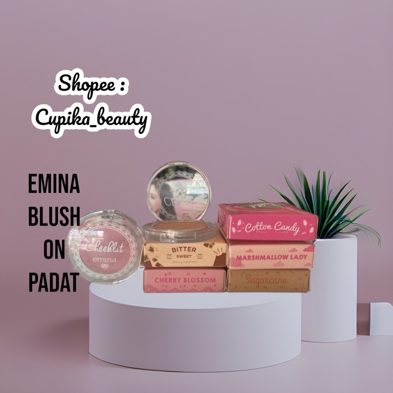 [pb.x] blush on padat -- Emina cheeklit blush on -- emina pressed blush on cheek lit