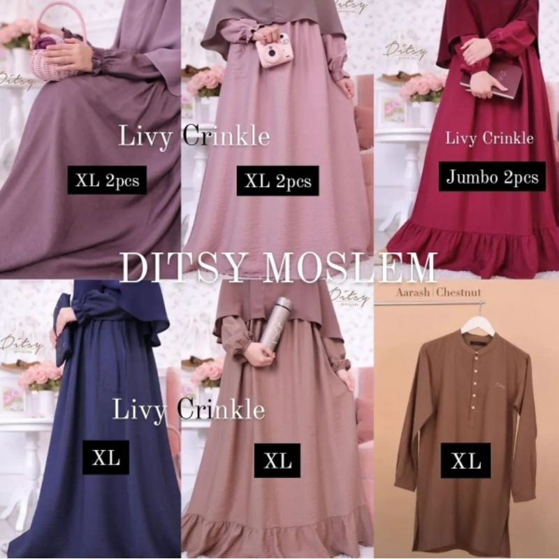 Livy Crinkle Dark Purple XL Livy Crinkle Dustypink XL Livy Crinkle Maroon Jumbo Livy Crinkle Navy XL