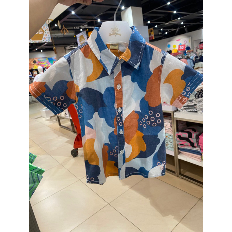KEMEJA LENGAN PENDEK BABY DARI BRAND KIDS ICON ORIGINAL