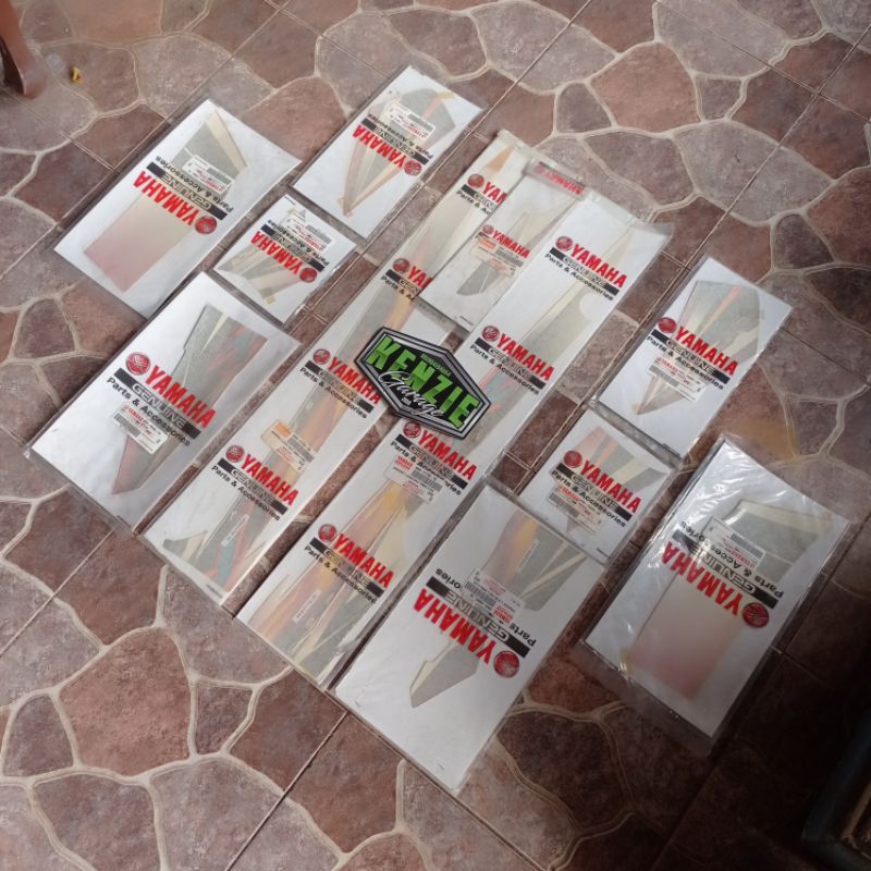 Stiker striping Graphic Yamaha F1ZR Merah Putih 2004 Sporty Original Asli YGP