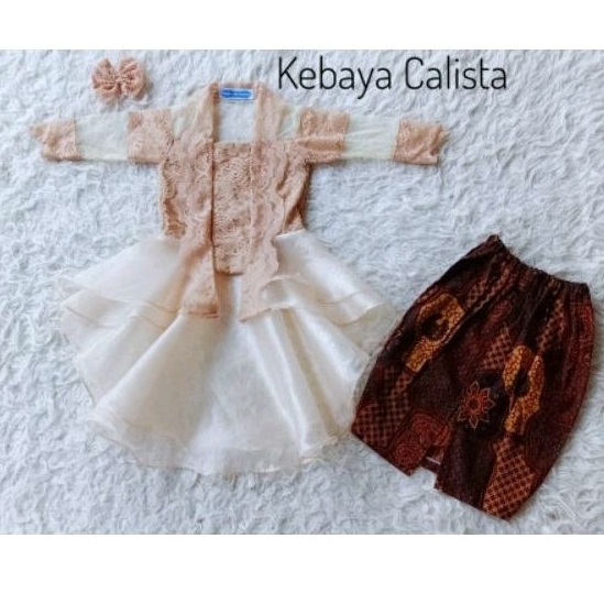 kebaya calista coksu/kebaya anak perempuan/kebaya anak terbaru/kebaya anak modern/baju adat anak