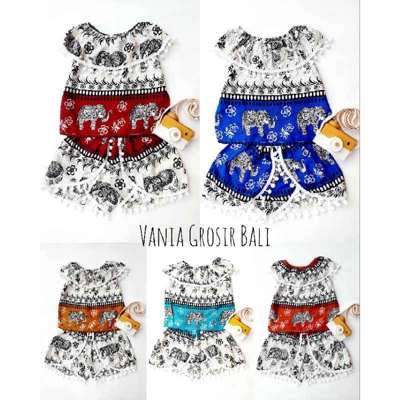 MOANA SET BAJU ANAK POM POM BAHAN RAYON