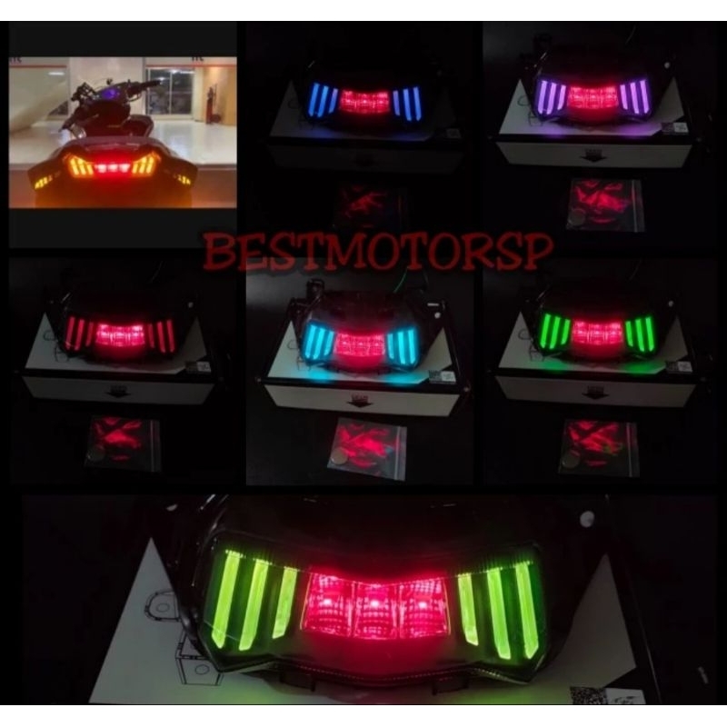 Stoplamp Aerox 155 New Original Lampu Stop Belakang Yamaha Aerox 155 New Connected 7in1 plus magnet pnp