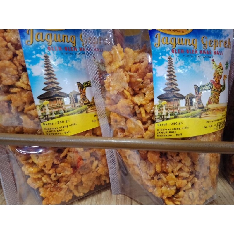 MARNING JAGUNG GEPREK &quot;JANUR BALi&quot; ASLI KHAS BALI 250GR HALAL