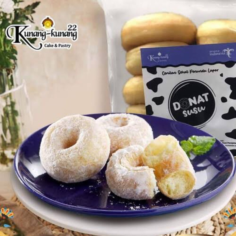 Donat Susu Kunang Kunang isi 12 plus Gula Halus
