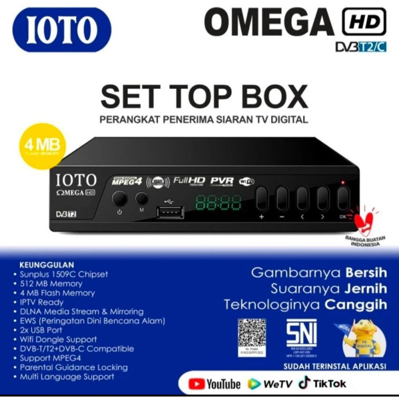 SET TOP BOX IOTO OMEGA (STB IOTO MEGA)