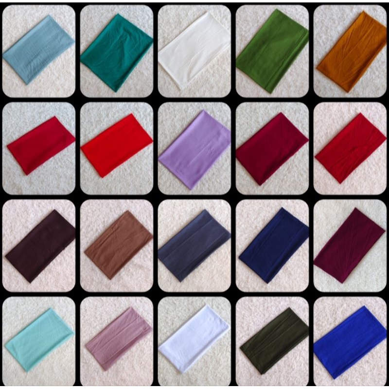 Kain Katun Rayon twil Premium Motif polos  Terbaru Kekinian Meteran