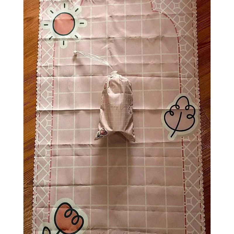 sajadah travel/ sajadah custom free nama/ sajadah dewasa dan anak