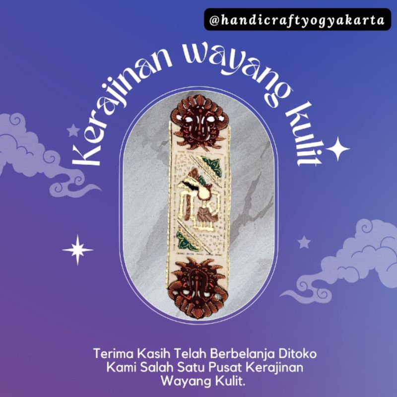 

Pembatas Buku Wayang Kulit Souvenir mini