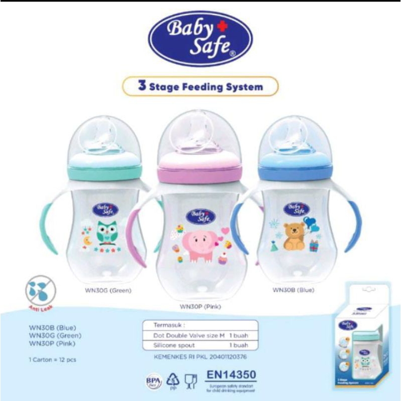 BOTOL 3 STAGES FEEDING SYSTEM BABY SAFE