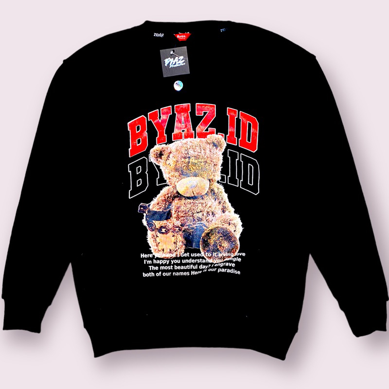 [OVERSIZE] CREWNECK BYAZ Bear Chain Original