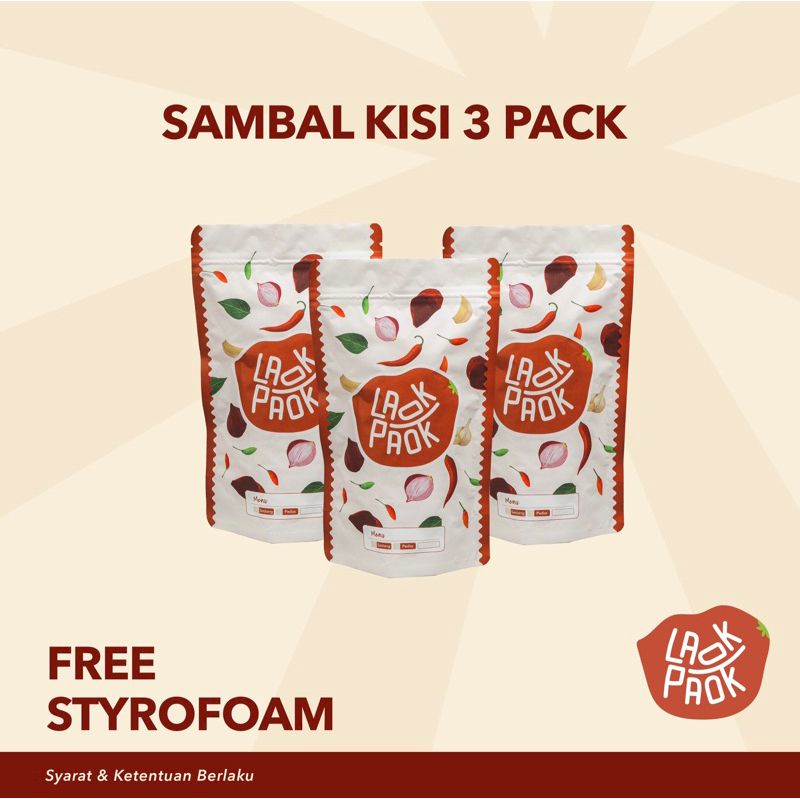 

Paket Sambal Kisi 3 pack