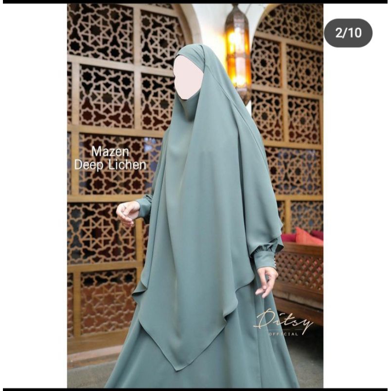 Shafeeya mazen deep Lichen by ditsy/ French Khimar ditsy/FK ditsy