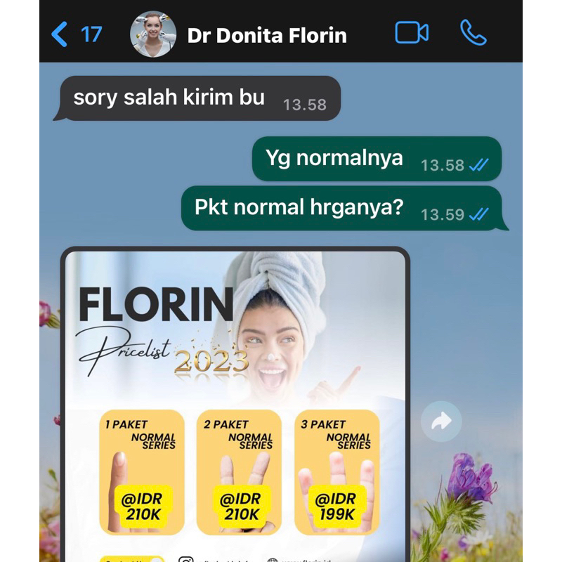 Florin Skincare Paket Normal / paket acne florin skincare Expired Terbaru ( new) garansi uang kembal