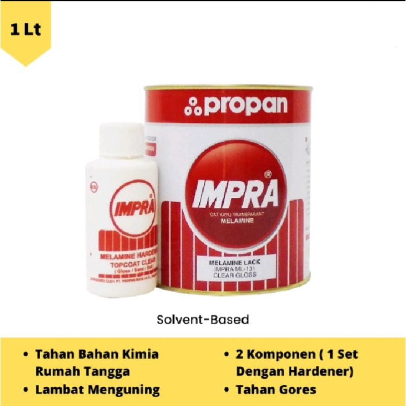 Impra Melamine Lack ML131 Vernis Pernis Kayu Clear Gloss Clear Doff MSS
