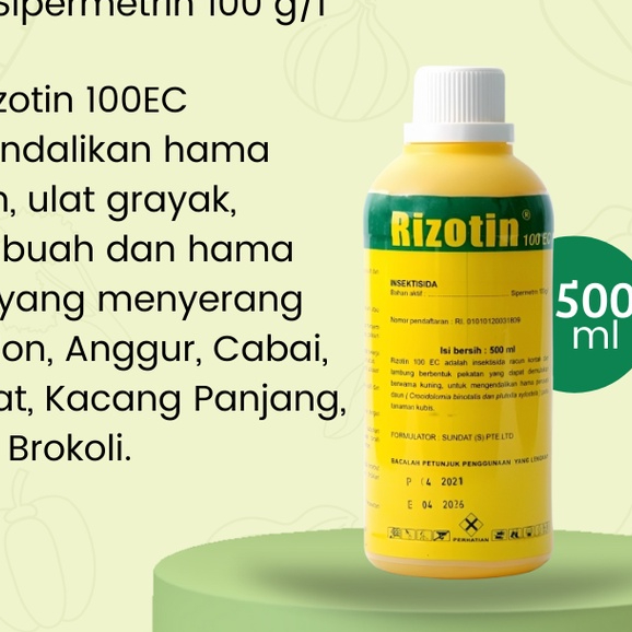 Insektisida Rizotin 500 ml