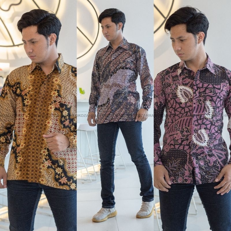 Kemeja Panjang Batik Motif Daun Lebar By Zaharatul27