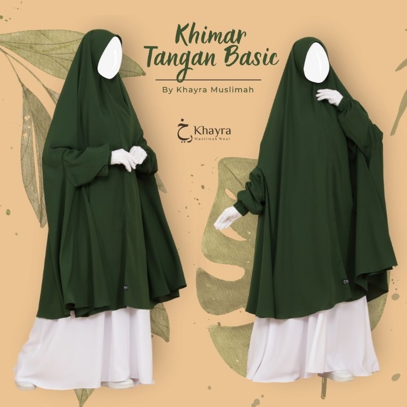 KHIMAR TANGAN BASIC BY KHAYRA MUSLIMAH