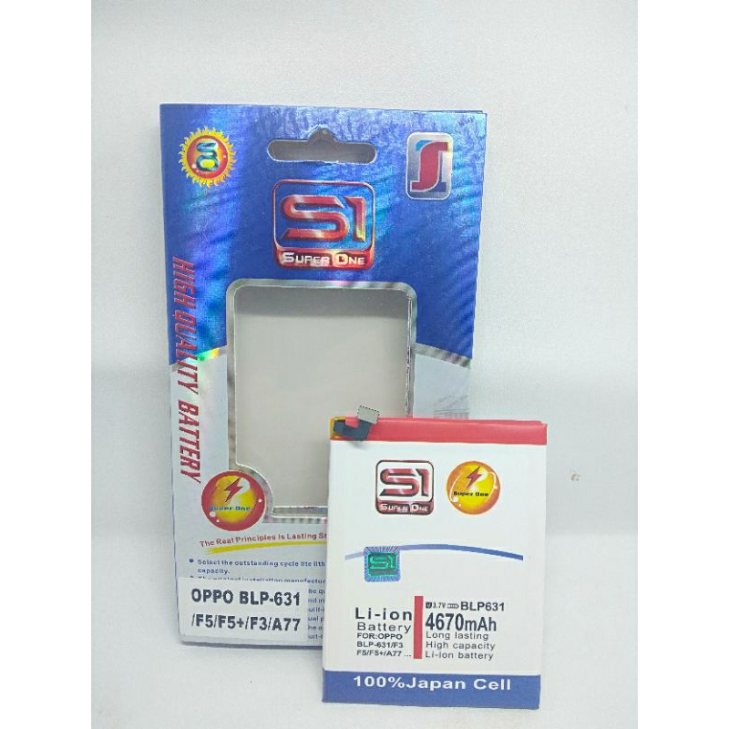 BATERAI DOUBLE POWER SUPER ONE OPPO BLP631 OPPO F5 / F5+ / F3 A77