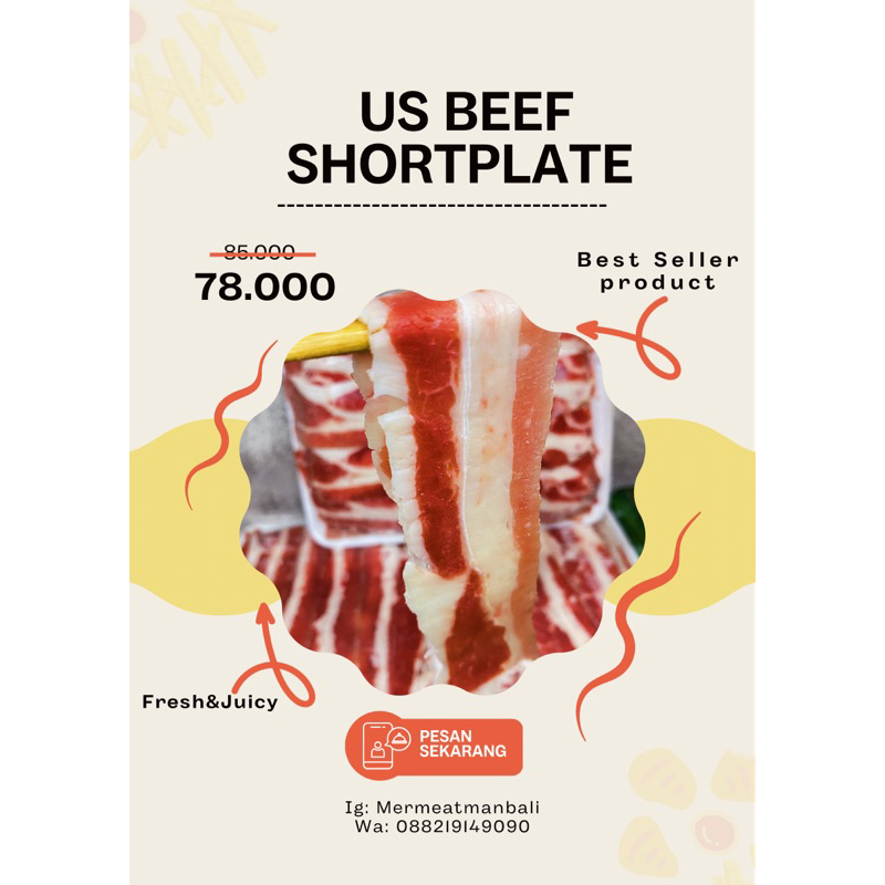 

DAGING SAPI SLICE/SHORTPLATE/US BEEF SHORTPLATE