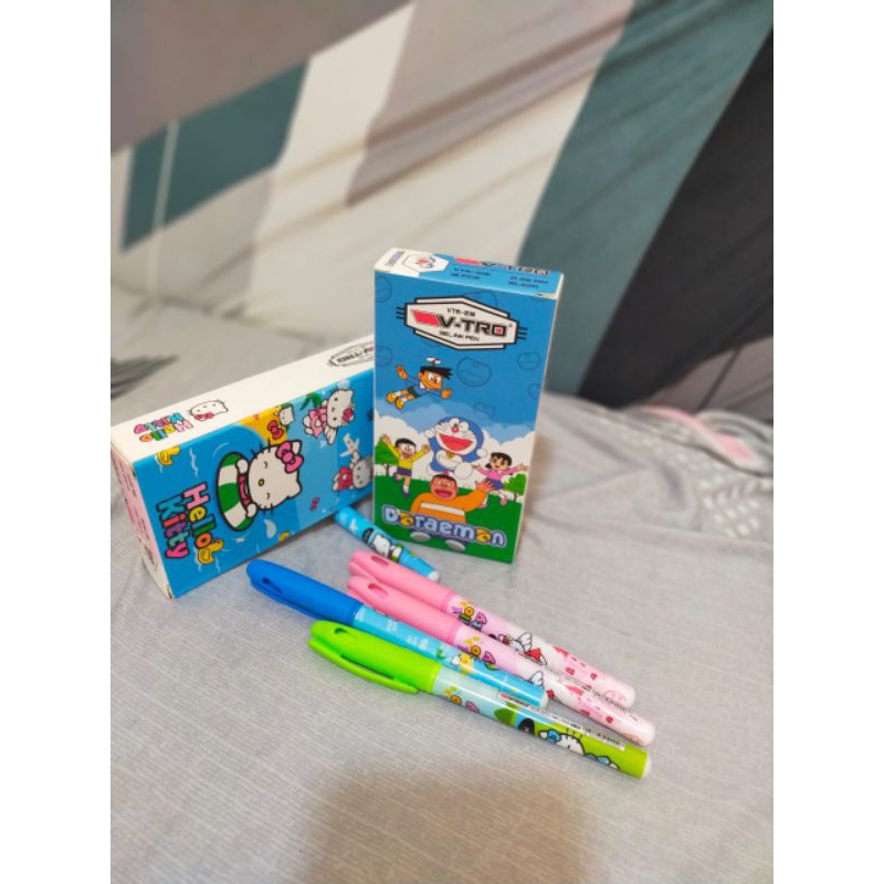 

promo pulpen karakter v-tro isi 12pcs