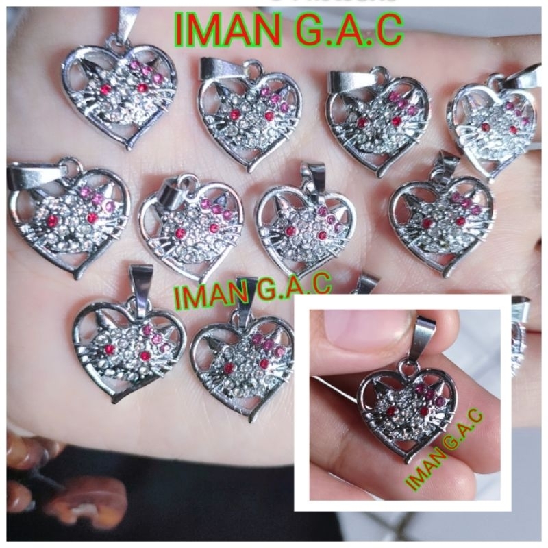 Liontin bandul kalung harga lusinan isi 12pcs/liontin kalung permata