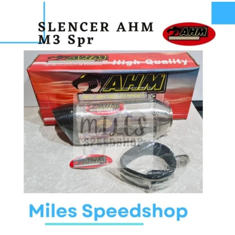 Silencer AHM M3 Oval Bore Up Type Spr ORI Malaysia